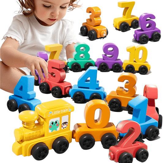 Montessori Magnet Number Train for Toddlers 1–4 – Smart Counting Toy